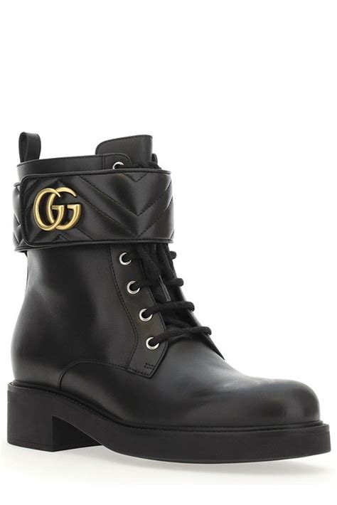 botines gucci dama|Gucci lace up boots.